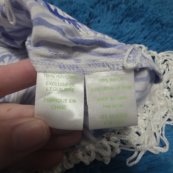 Lily Pulitzer Sonya Tank Shirt Size 4 - Picture 7 of 9